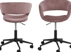 Cadeiras Escritório-CASA Roli Cadeira De Escrit Rio Rosa