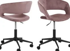 Cadeiras Escritório-CASA Roli Cadeira De Escrit Rio Rosa