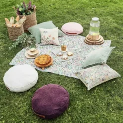 Puffs-CASA Rondi Almofada Plana Roxo