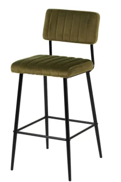 Cadeiras De Bar-CASA Roxy Banco De Bar Assento P. 44Cm Verde