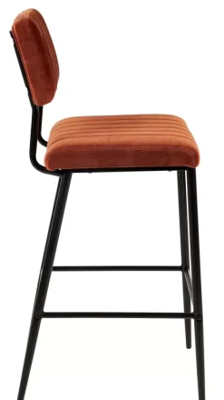 Cadeiras De Bar-CASA Roxy Banco De Bar Assento P. 44Cm Castanho