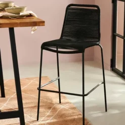 Cadeiras De Bar-CASA Roy Preto