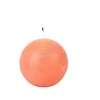Velas-CASA Rustic Vela Bola Cor-De-Laranja