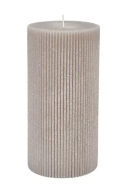 Velas-CASA Rustic Vela Rib Cinzento