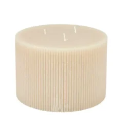 Velas-CASA Rustic Vela Rib Bege