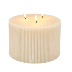 Velas-CASA Rustic Vela Rib Bege