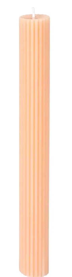 Velas-CASA Rustic Vela Rib Cor-De-Laranja