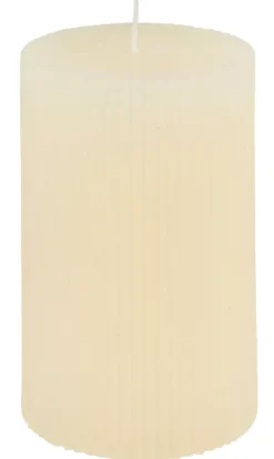Velas-CASA Rustic Vela Rib Marfim Branco