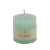 Velas-CASA Rustic Vela Rib Menta Verde