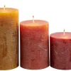 Velas-CASA Rustic Velas Conjunto De 3 Verde, Creme, Roxo Claro Diversas Cores
