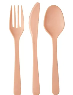 Conjuntos-CASA Samba Conjunto Talheres 3 Pe As Cor-De-Laranja