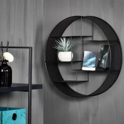 Estantes De Parede-CASA Sanko Estante Para Pendurar Preto