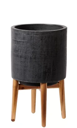 Vasos Em P-CASA Scuro Vaso Preto