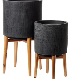 Vasos Em P-CASA Scuro Vaso Preto