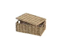 Cestos De Arrumação-CASA Seagrass Cesto De Arrumação S Com Tampa Natural