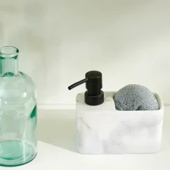 Lavar A Loi A-CASA Shadow Distribuidor Sab O Com Esponja Preto, Branco