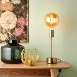 Candeeiros De Mesa-CASA Shain Candeeiro De Mesa Dourado