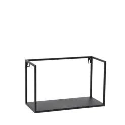 Estantes De Parede-CASA Shorp Estante Para Pendurar Preto