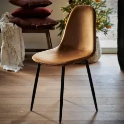 Cadeiras Sala Jantar-CASA Silke Cadeira De Sala De Jantar Caramelo Castanho