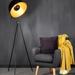 Candeeiros De Pé-CASA Soleil Candeeiro De Ch O Preto