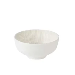 Tigelas-CASA Soulstripes Ivory Tigela Marfim Branco