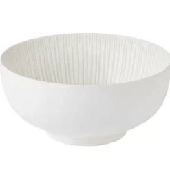 Tigelas-CASA Soulstripes Ivory Tigela Marfim Branco