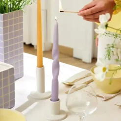 Velas-CASA Spiral Conjunto De 3 Velas Roxo