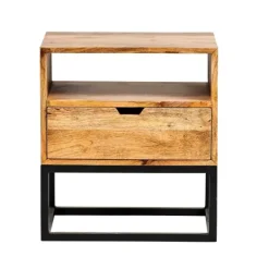 Cómodas-CASA Stavros Mesa De Cabeceira Natural