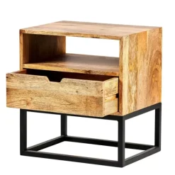 Cómodas-CASA Stavros Mesa De Cabeceira Natural