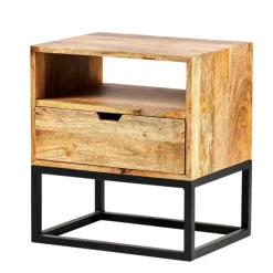 Cómodas-CASA Stavros Mesa De Cabeceira Natural