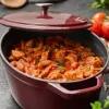 Tachos-CASA Stew Tacho Oval Vermelho Escuro