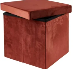 Pufes De Arrumação-CASA Stor Pufe Articulado Pufe Bord Us Vermelho