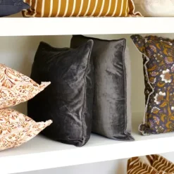 Fronhas-CASA Suave Fronha Escuro Cinzento