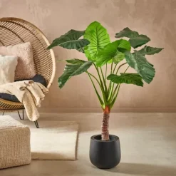 Plantas Artificiais-CASA Taro Planta Artificial Ar O Verde