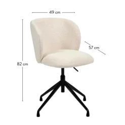 Cadeiras Escritório-CASA Tate Cadeira De Escrit Rio Branco