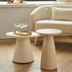 Mesas De Apoio-CASA Taylor Mesa Auxiliar Areia