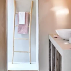 Móveis De Casa De Banho-CASA Teak Escadote Natural