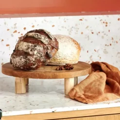 Vasos Em P-CASA Teak Suporte Em P Natural