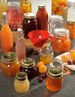 Boiões-CASA Terrine Frasco Com Tampa De Press O Transparente