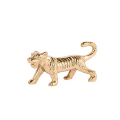 Figuras Deco-CASA Tiger Tigre Decorativo Dourado