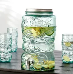 Distribuidor De Bebida-CASA Tiki Recipiente Para Bebida Transparente