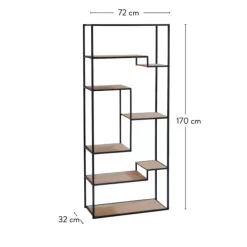 Estantes De Parede-CASA Trapp Estante De Parede Castanho