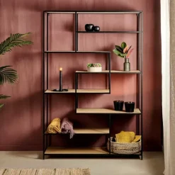 Estantes De Parede-CASA Trapp Estante De Parede Preto