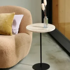 Mesas De Apoio-CASA Trevor Mesa Auxiliar Bege