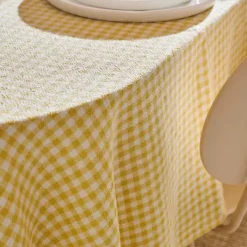 Toalhas De Mesa-CASA Vichy Toalha De Mesa Amarelo