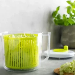 Escorredores-CASA Vida Verde Mini Centrifugadora Branco, Verde