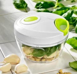 Facas Para Picar-CASA Vida Verde Mini Picador Branco, Verde, Transparente