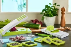 Facas Descascadoras-CASA Vida Verde Ralador Tudo Em 1 Branco Com Lime