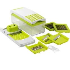 Facas Descascadoras-CASA Vida Verde Ralador Tudo Em 1 Branco Com Lime