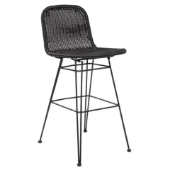 Cadeiras De Bar-CASA Vienna Banco De Bar Preto